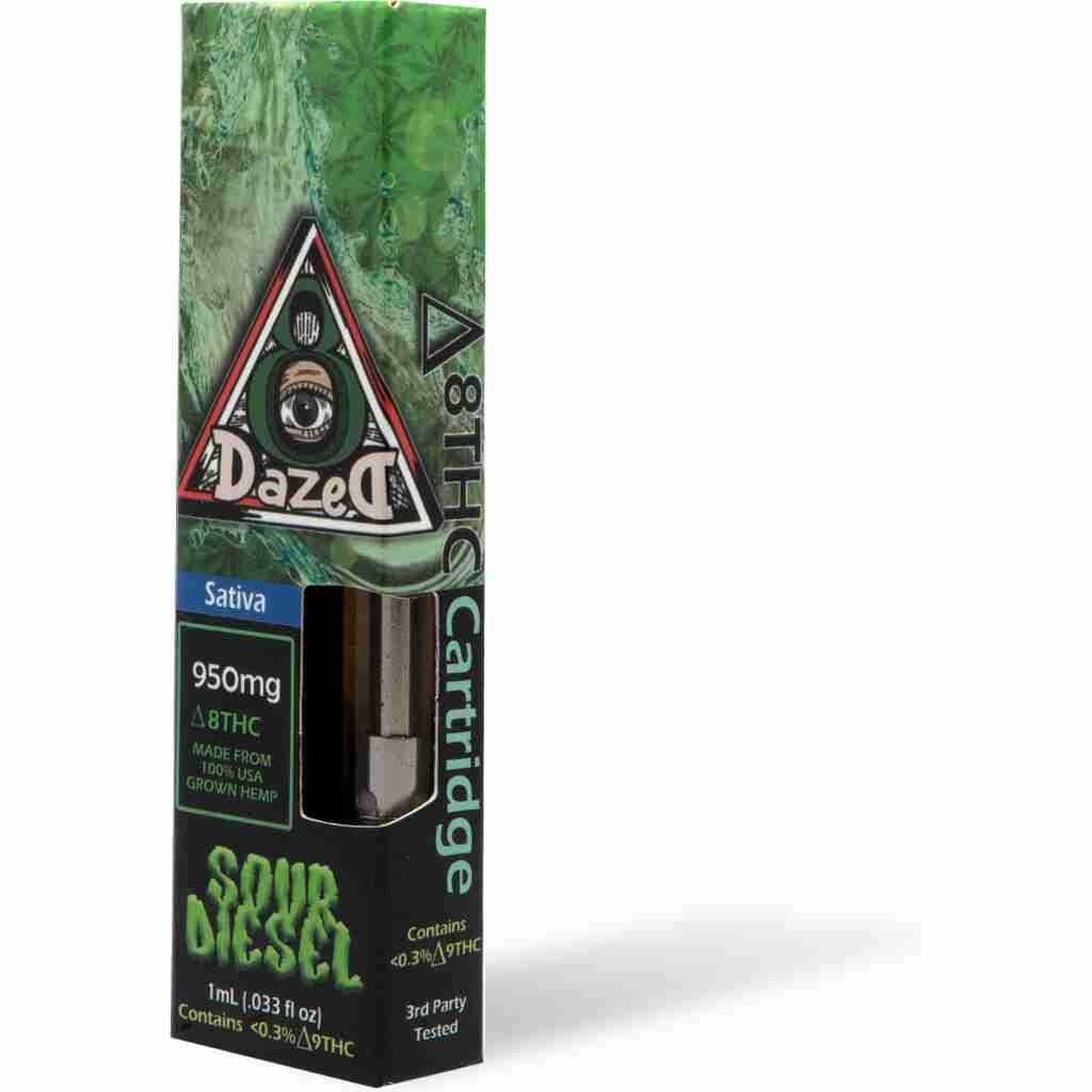 DazeD8 Sour Diesel Delta 8 Cartridge (1g)