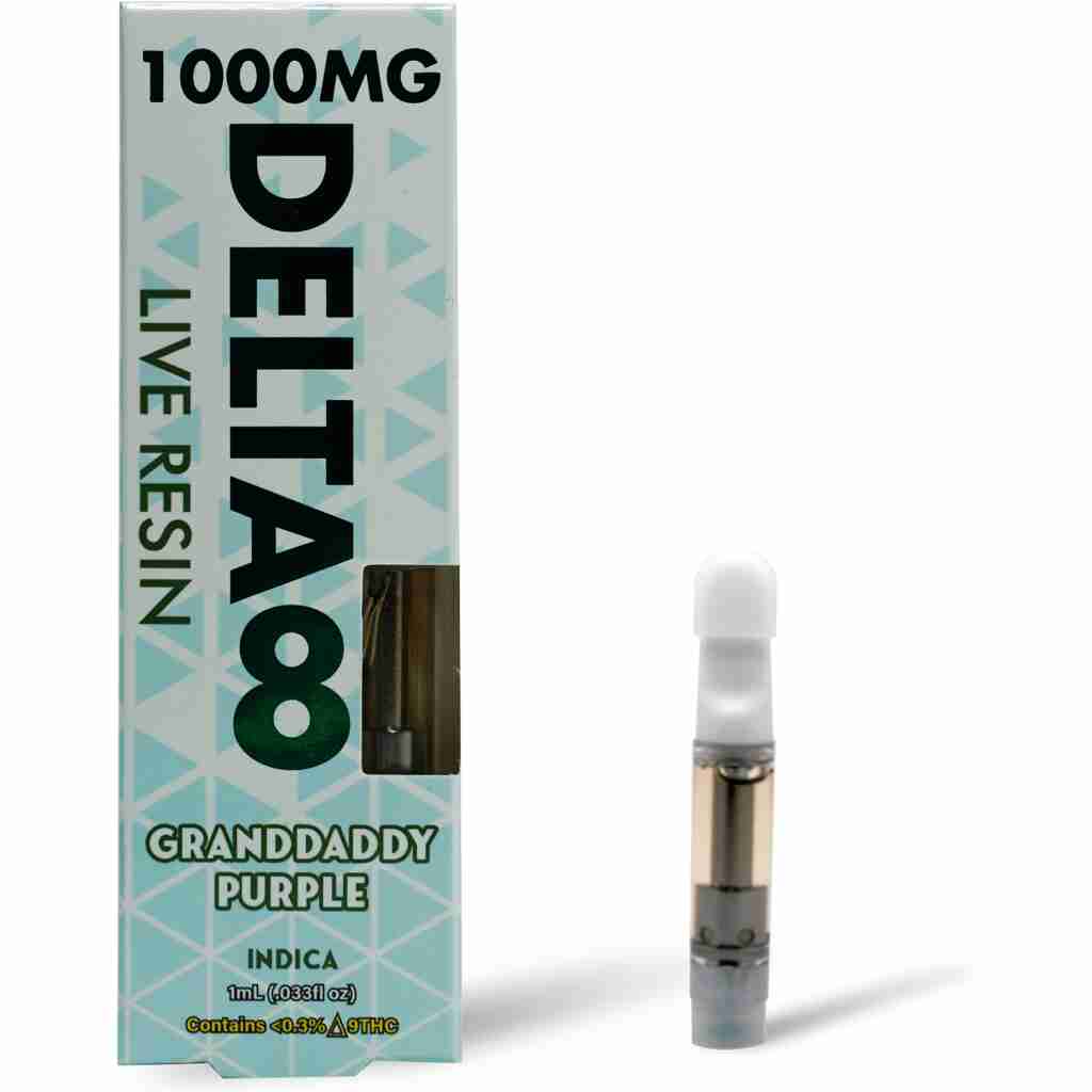 CannaXtra Granddaddy Purple Live Resin Delta 8 Cartridge 1g
