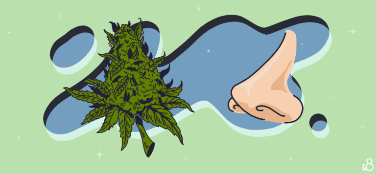 does delta-8 thc smell like weed