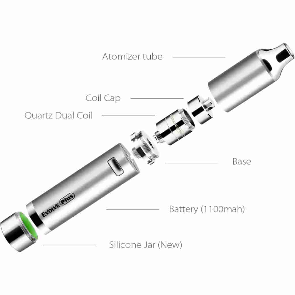 Yocan Evolve Plus Dab Vaporizer Pen all parts