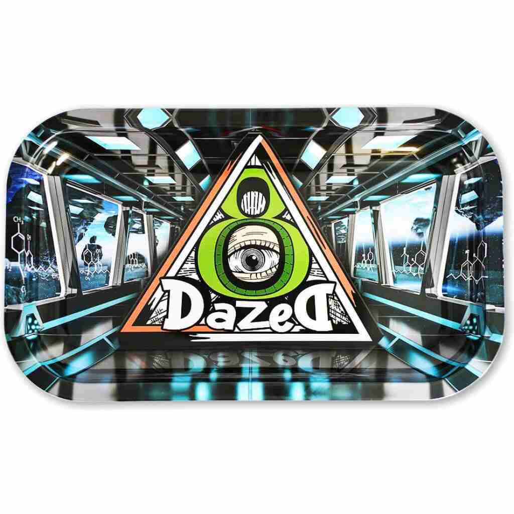 Dazed Metal Rolling Trays Blue