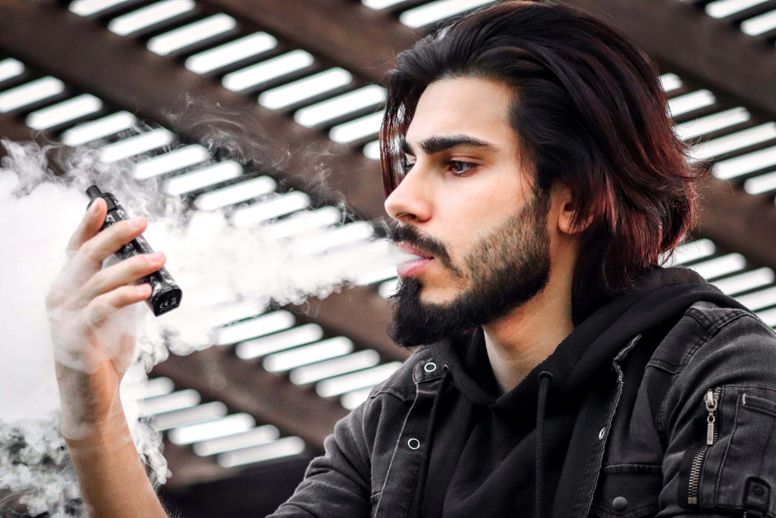 A man vaping delta 8 thc A man vaping delta 8 thc
