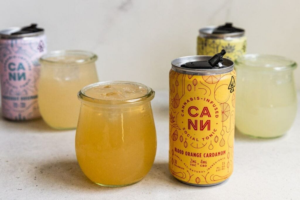 Cannabis infused THC drinks