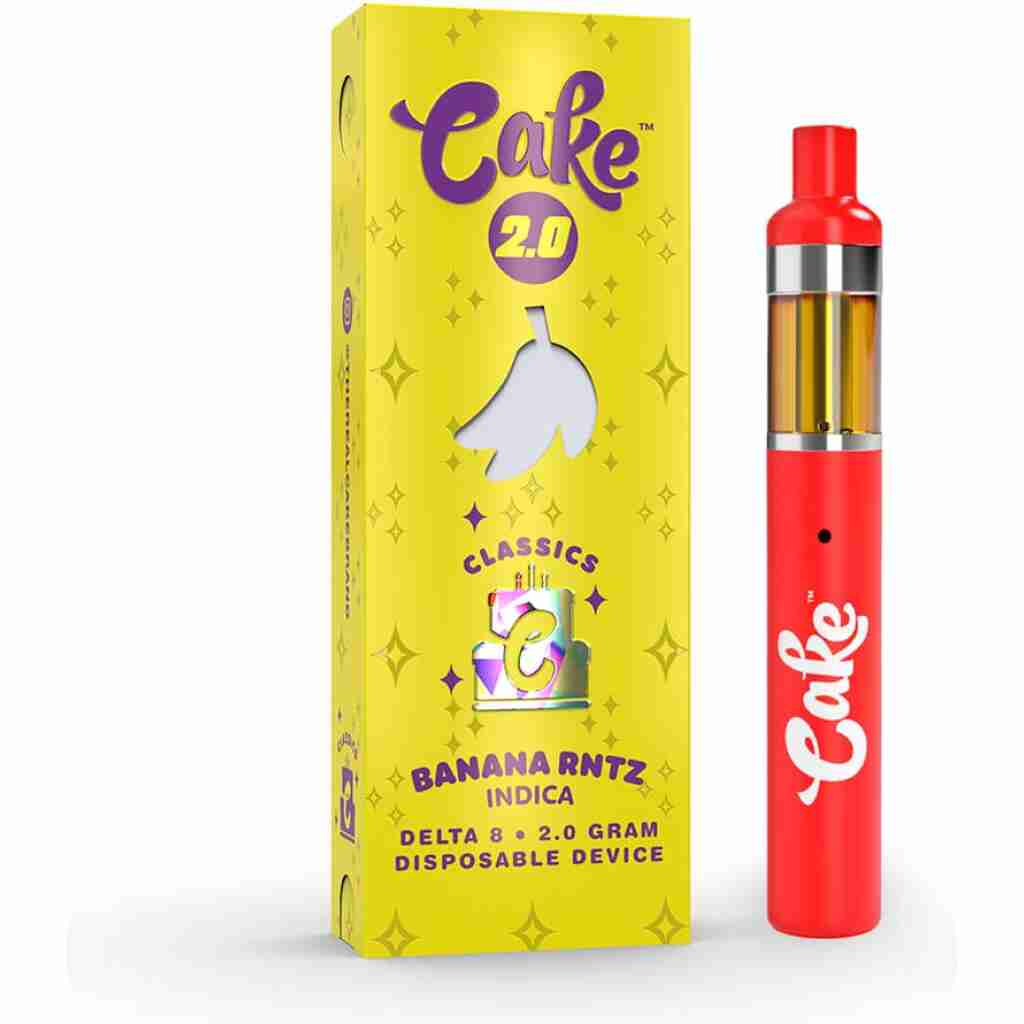 cake 2 gram delta 8 disposable vape pen banana runtz