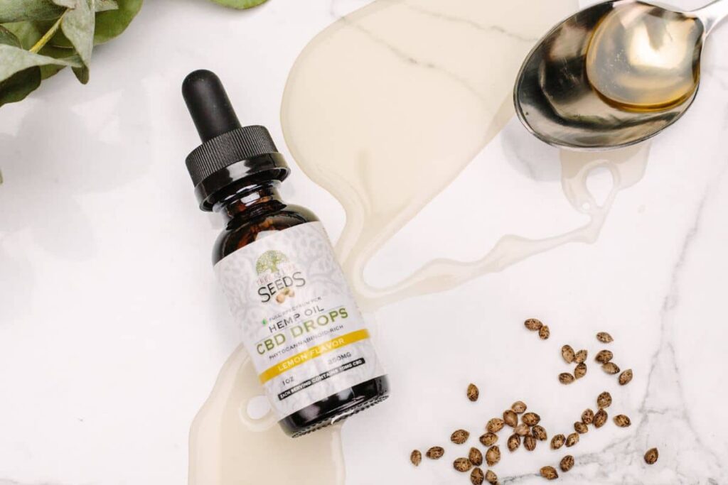 Bottle of CBD