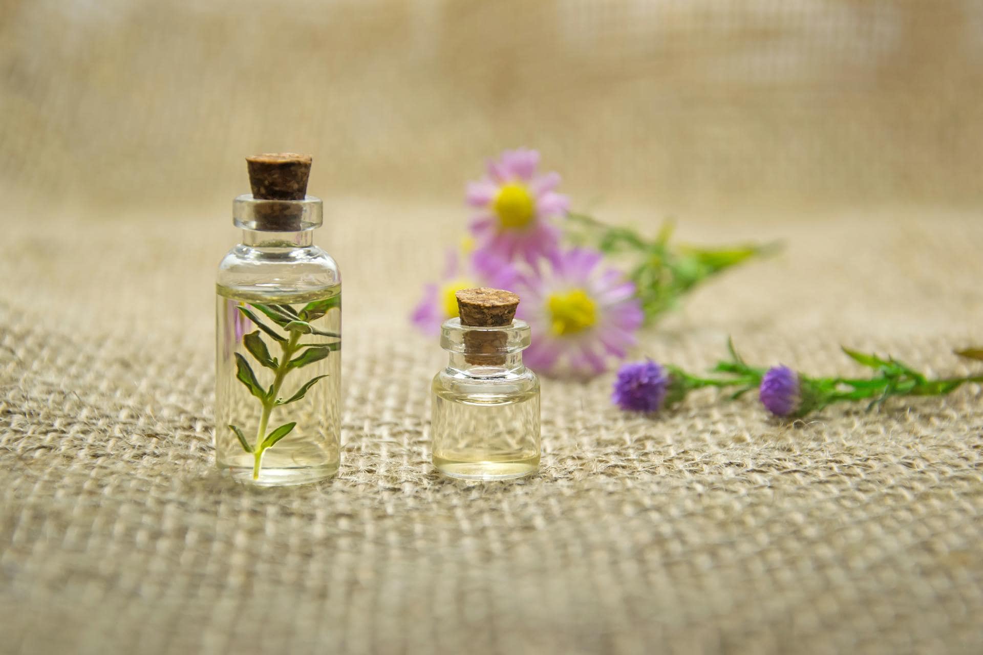 Two small bottles of delta-8 thc vape oil