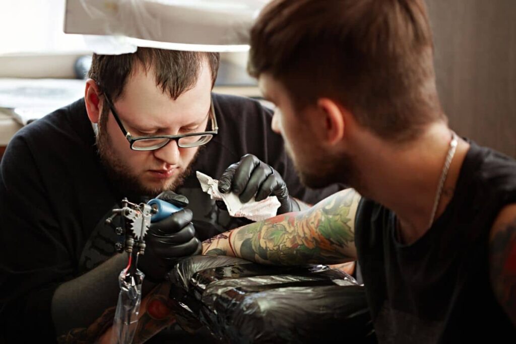 Smoke weed before getting a tattoo