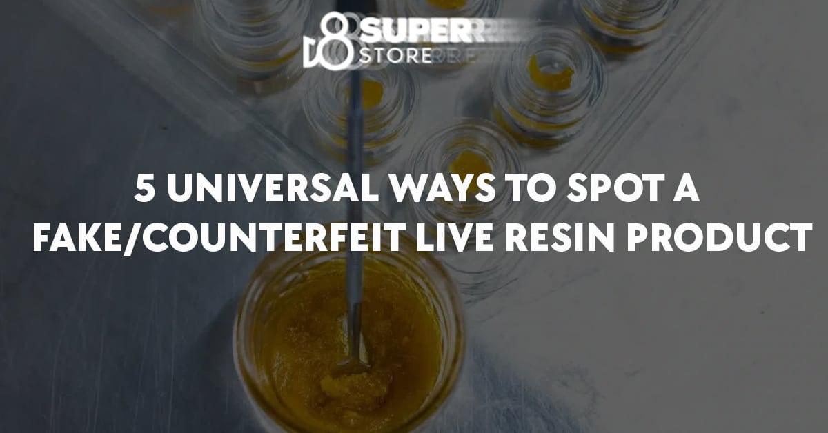 5 universal ways to spot a fake counterfeit delta-8 THC live resin product.
