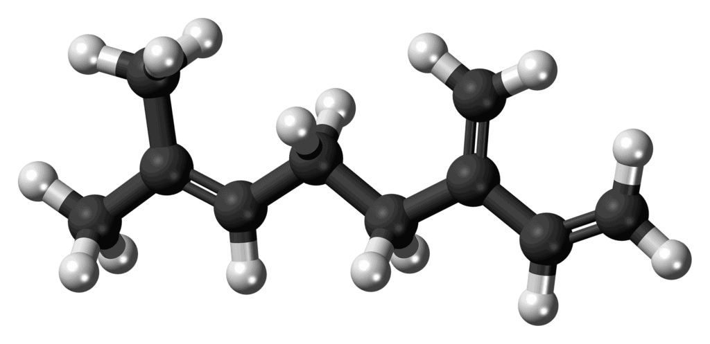 Beta Myrcene molecule ball