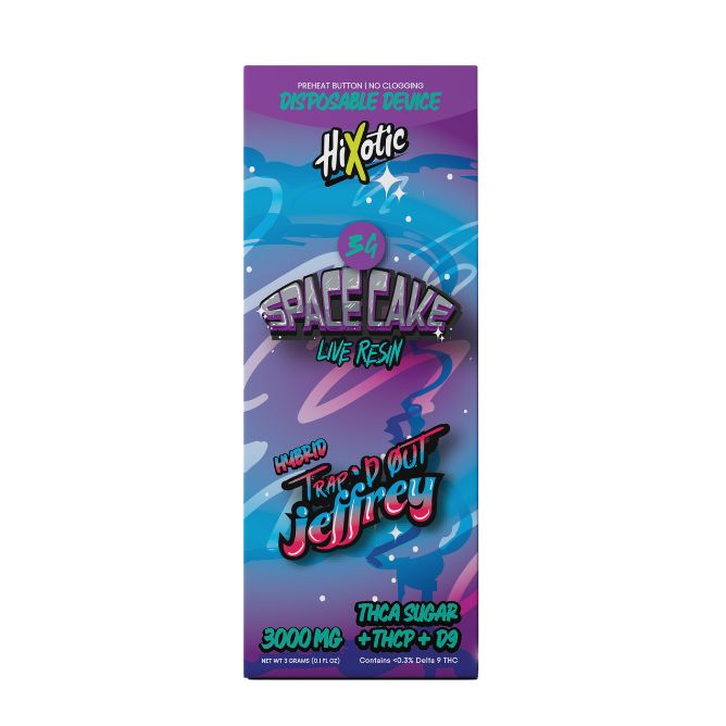 HiXotic Trap’d Out Jeffrey Disposable Vape 3g Space Cake