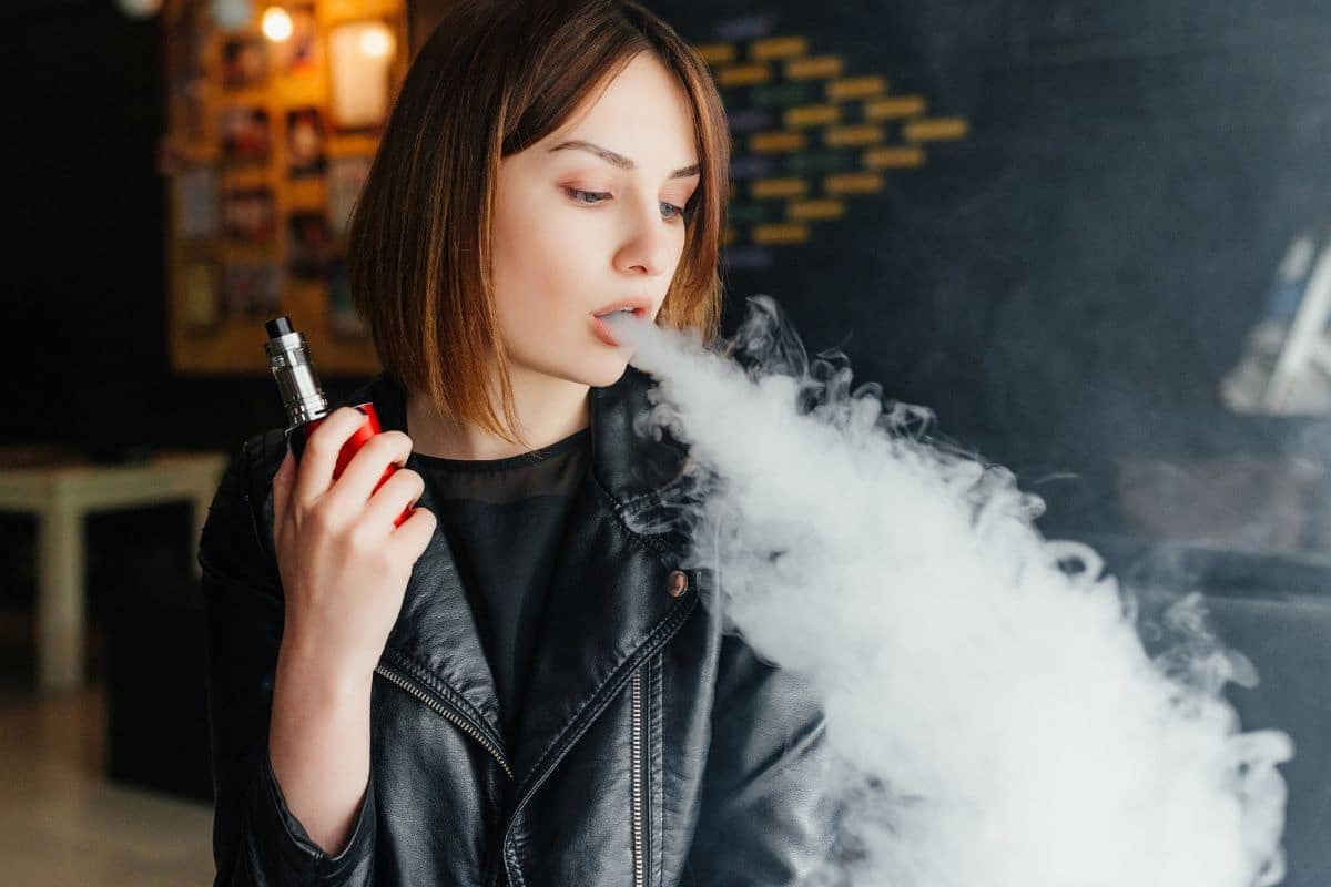 Smoking CBD Vape