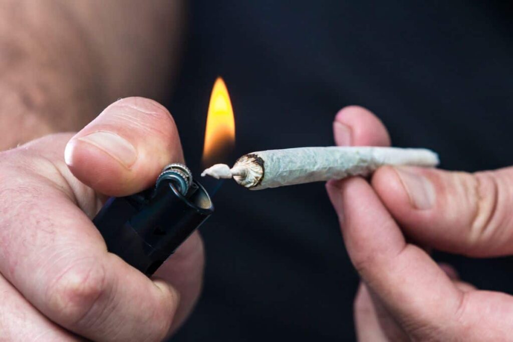 Smoking weed