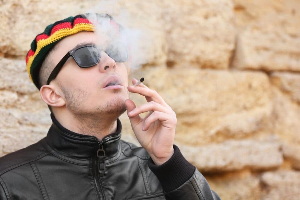 Smoking weed