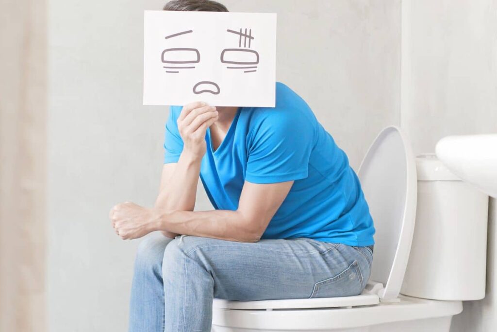 A guy having Constipation