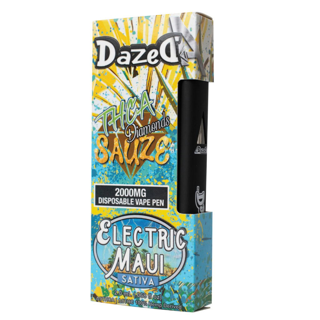 Dazed THCa Diamonds Sauze Disposable Vape Pen 2g Electric Maui