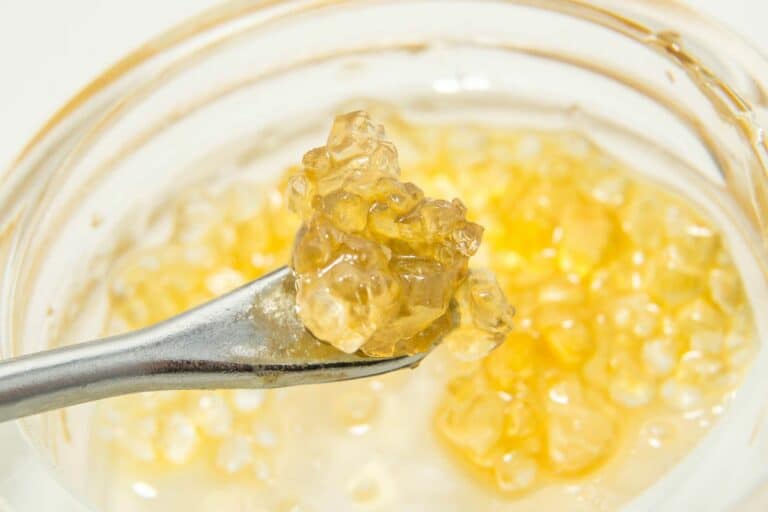 THCa diamonds in a glass jar