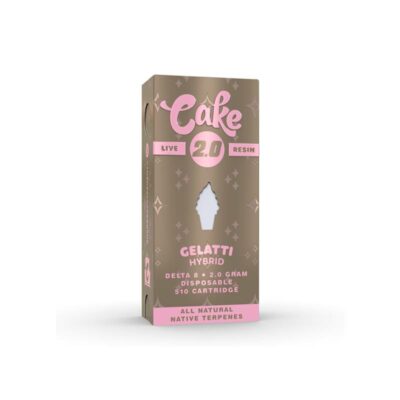 cake 2.0 delta 8 live resin cartridges 2g gelatti