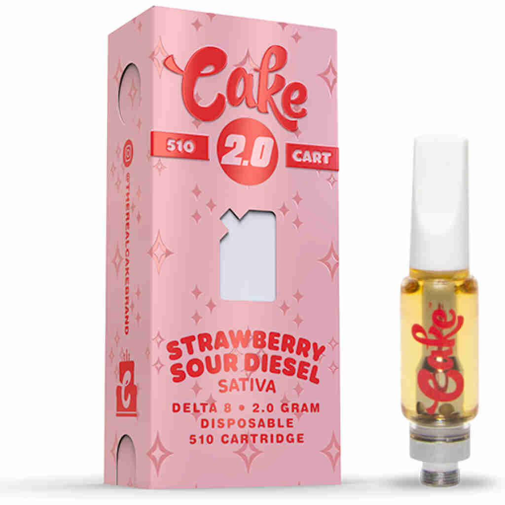 cake 2g D8 cartridge strawberry sour diesel