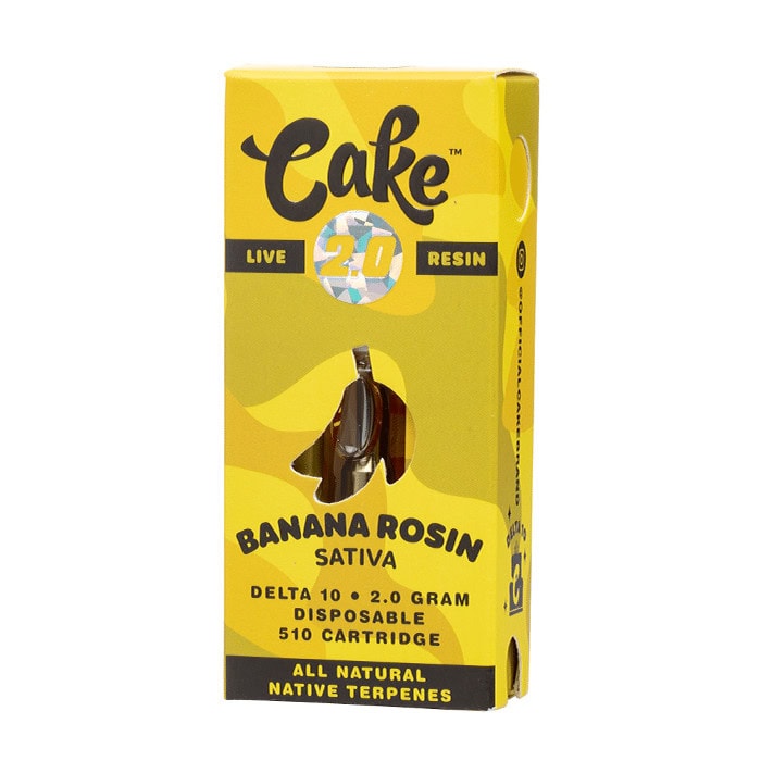 Cake Delta 10 Live Resin 510 Cartridges 2g Banana Rosin