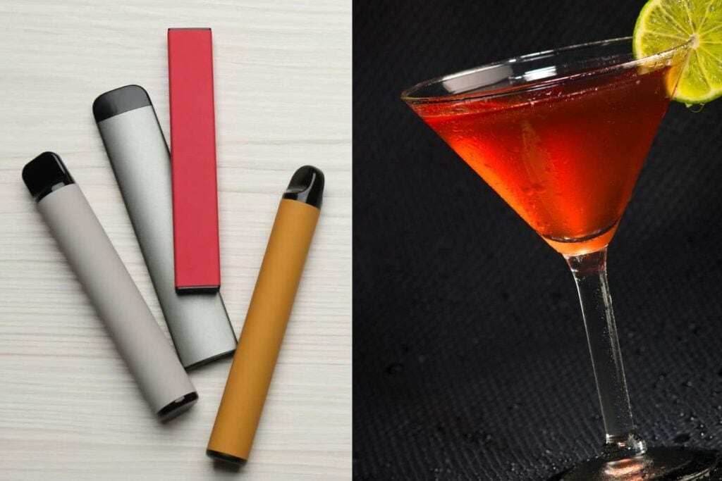 Alcohol vs vape delta 8