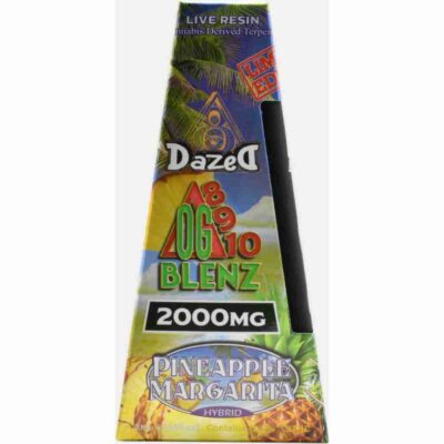 Dazed8 OG Blenz Live Resin Disposable Vape Pens (2g) - Pineapple Margarita