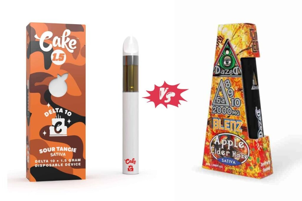Delta 8 and Delta 10 Product Comparison 1