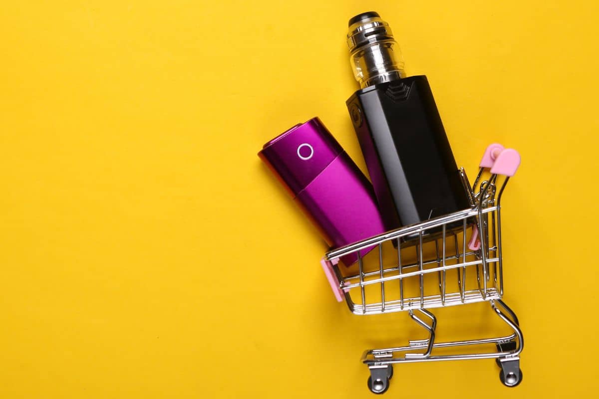 Shopping cart and vape products Shopping cart and vape products