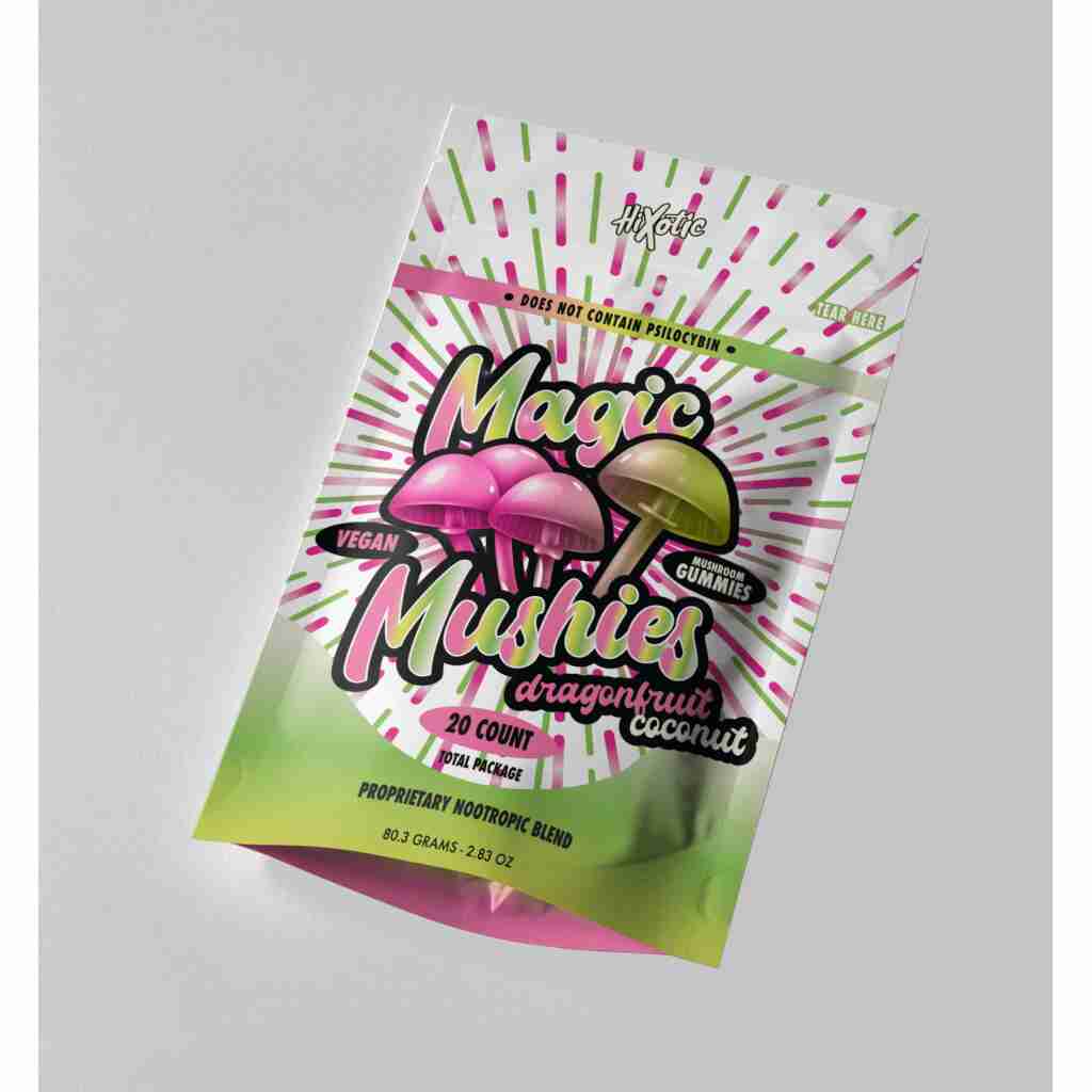 hixotic magic mushies gummy dragonfruit coconut