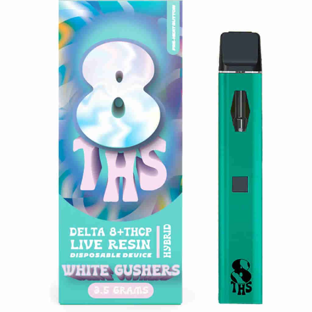8ths live resin disposables 3.5g white gushers