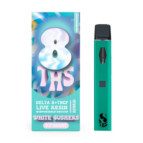 8THS D8 + THC-P Live Resin Disposables (3.5g) - white nushes.