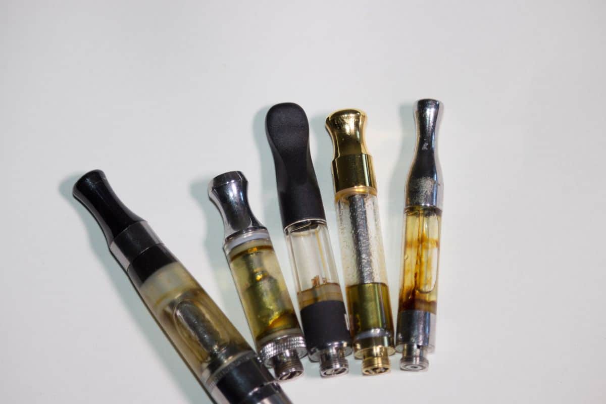 Burnt vape carts
