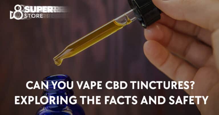 Can you vape CBD tinctures safely?