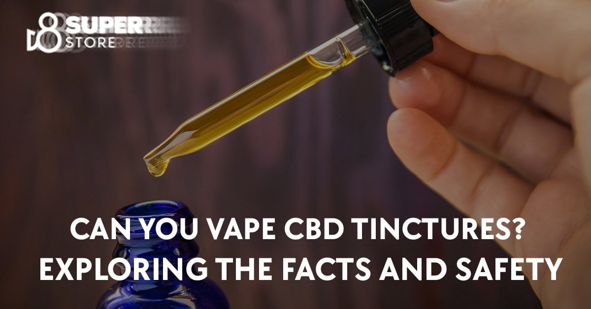Can you vape CBD tinctures safely?