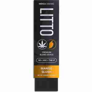 Litto D8 AIO Tri Blend Disposable Vape Pens (2g) cbd mango slush.
