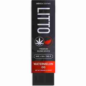 Litto HHC AIO Tri Blend Disposable Vape Pens (2g) cbd watermelon gummies.