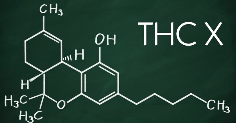 THC X cannabis molecule
