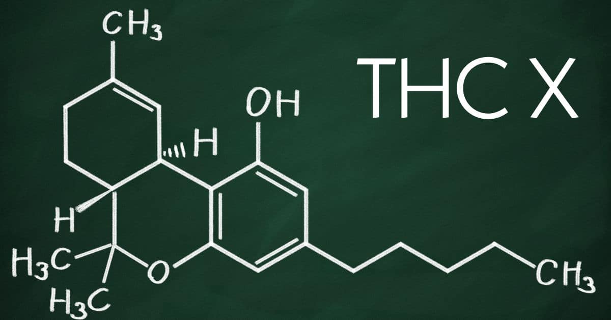 THC X cannabis molecule