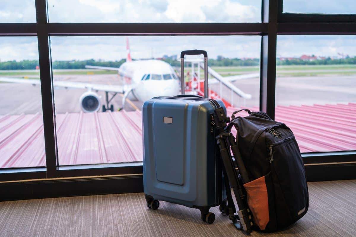 Travel bags with delta 8 thc inside them
