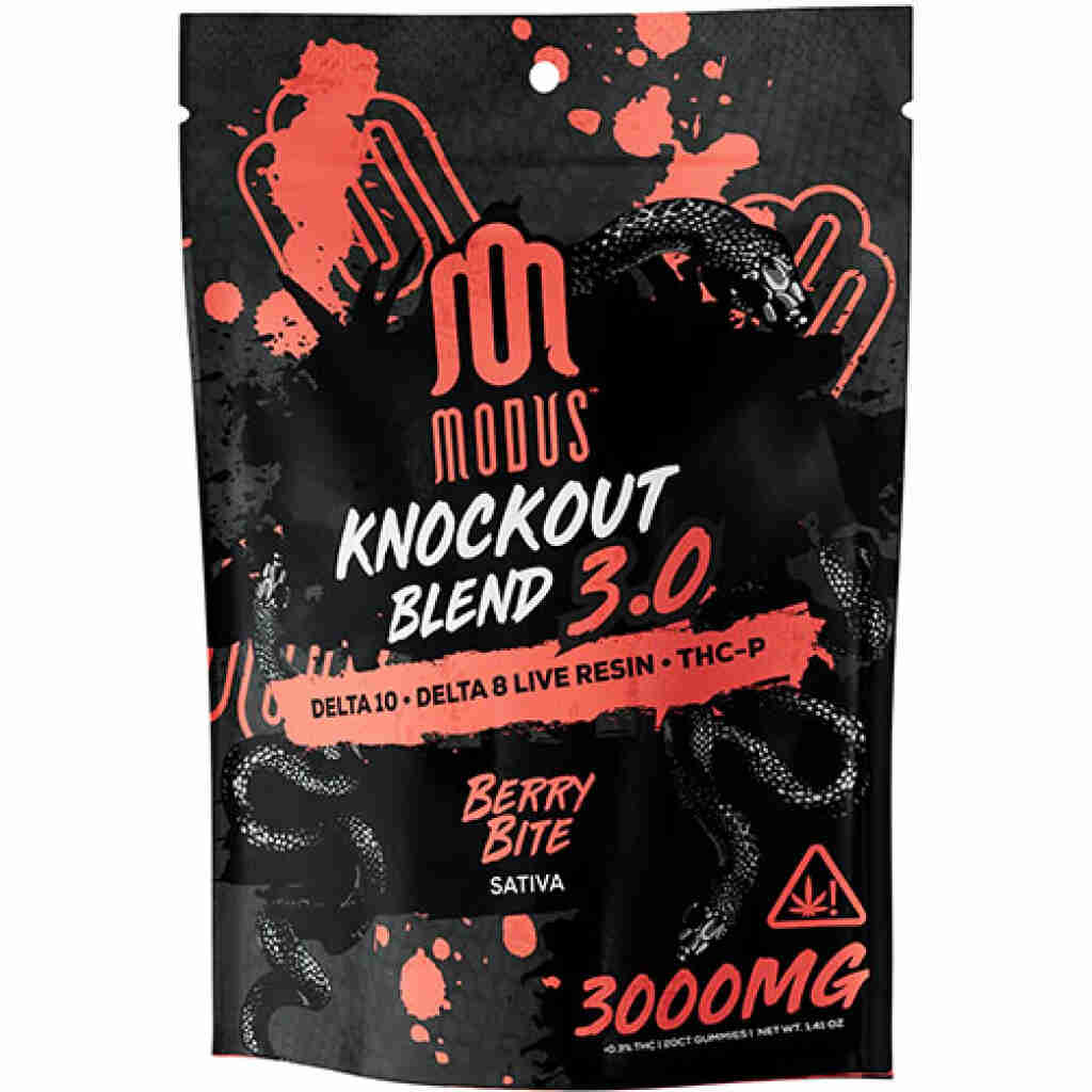 modus knockout gummies v3 3000mg berry bite