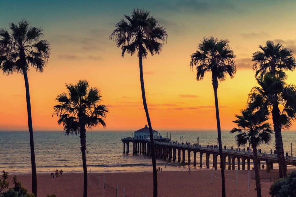 A pier at sunset in California, perfect for 420 vacations A pier at sunset in California, perfect for 420 vacations