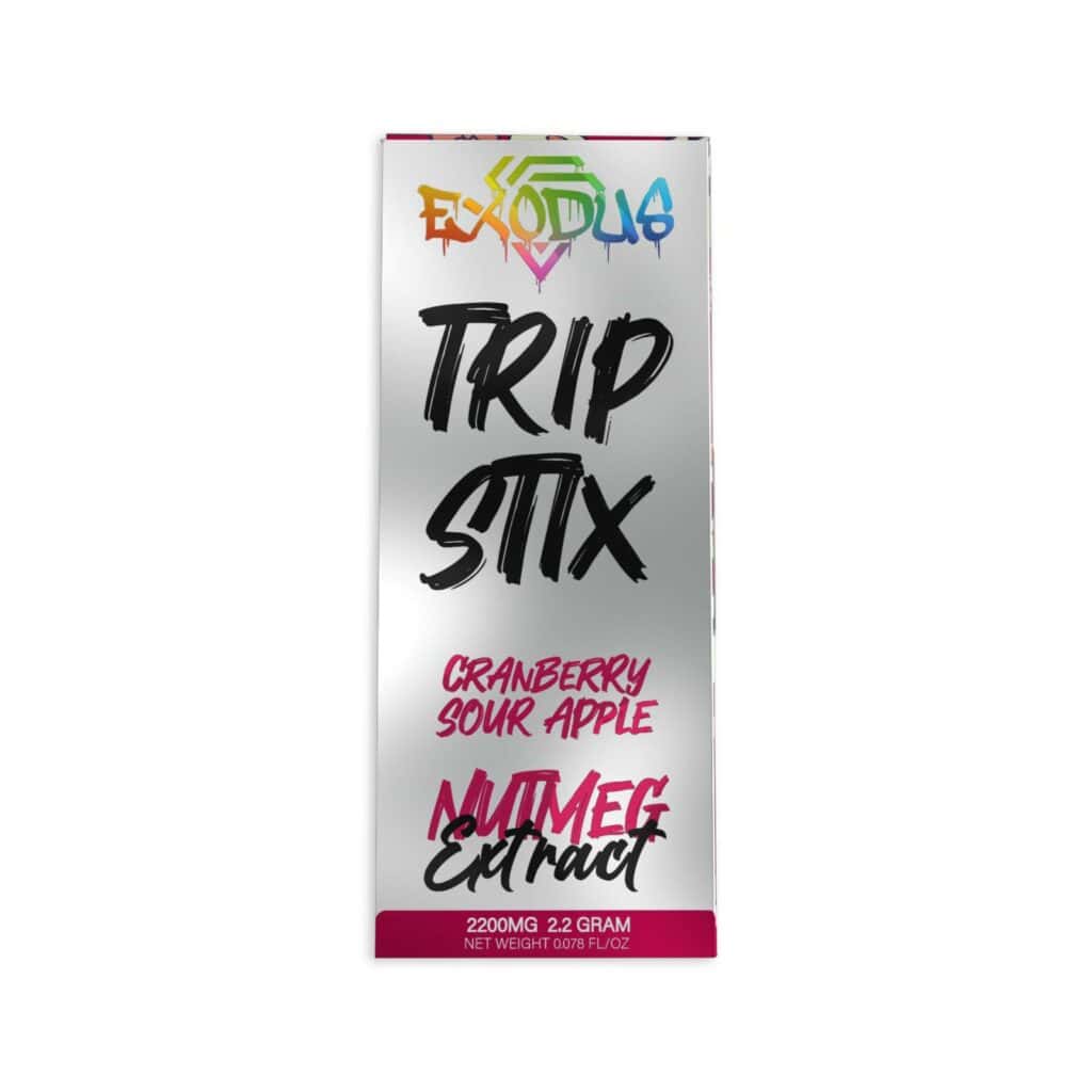 exodus trip stix nutmeg disposables crankberry sour apple