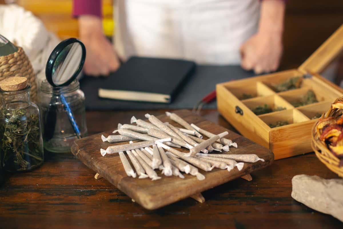 A lot of pre rolls ready to be stored