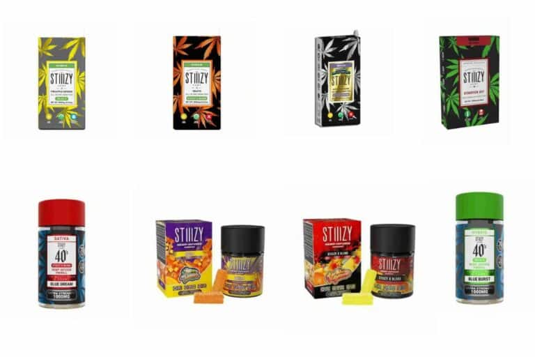 Amazing Stiiizy vape products with variety of flavors