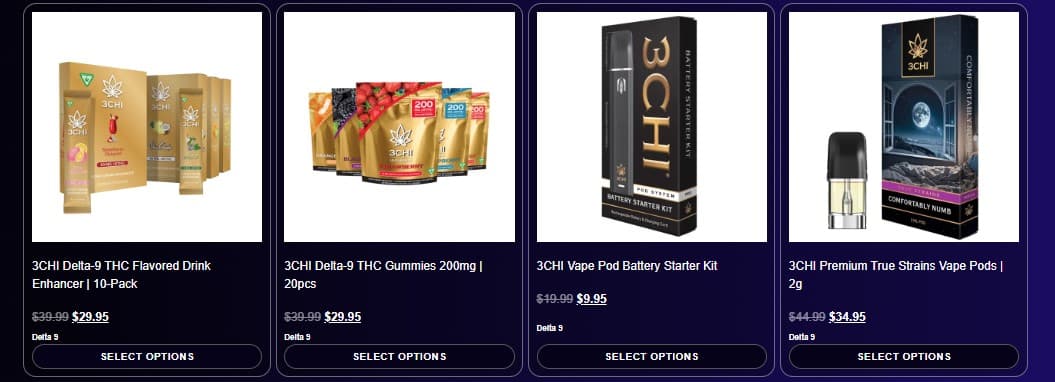 Delta 9 products available as FREE samples