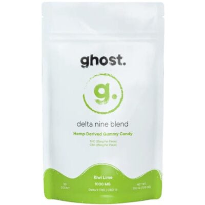Ghost Delta-9 THC Gummies 1000mg 20pc - Kiwi Lime