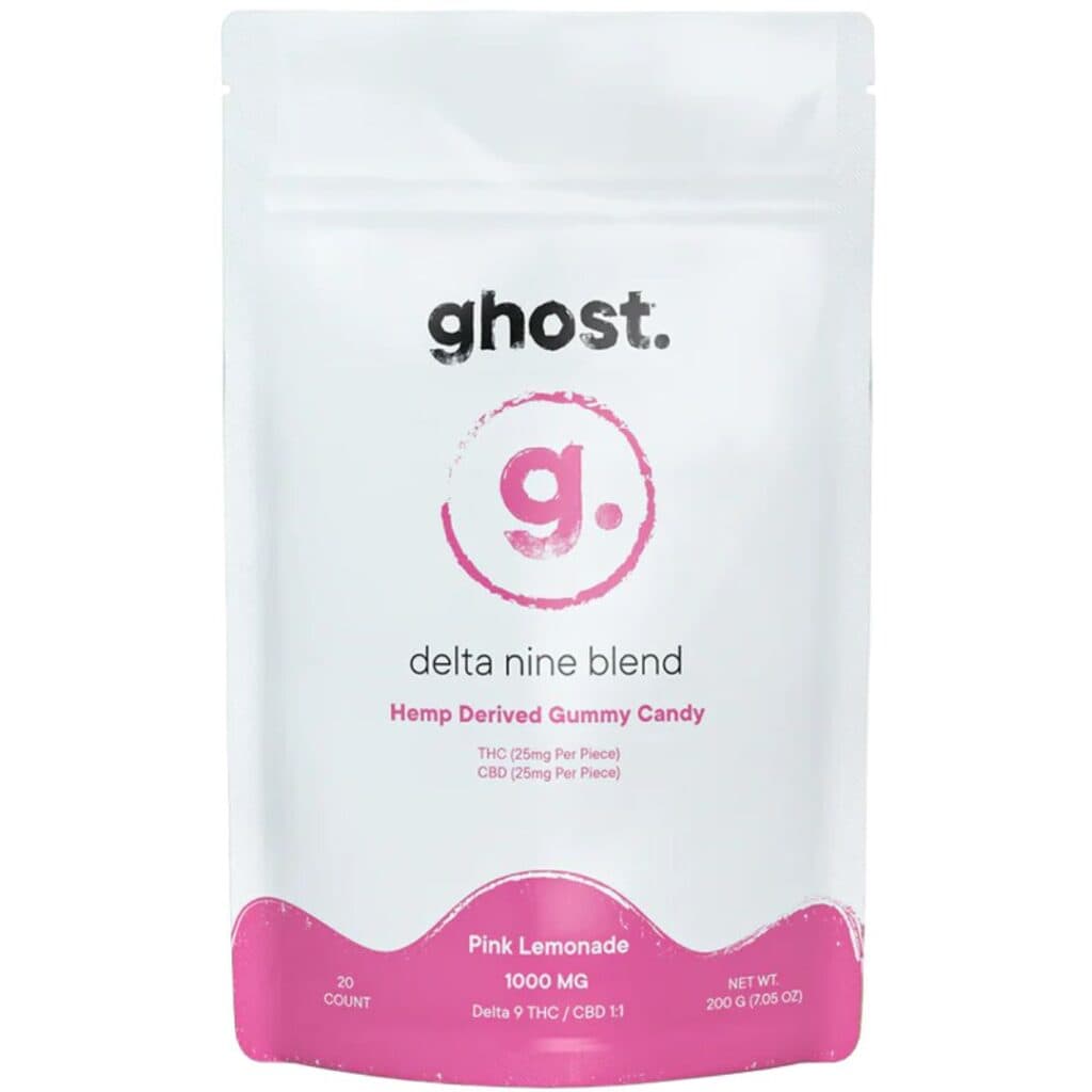 Ghost Delta-9 THC Gummies 1000mg 20pc Pink Lemonade