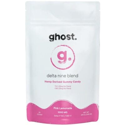 Ghost Delta-9 THC Gummies 1000mg 20pc - Pink Lemonade