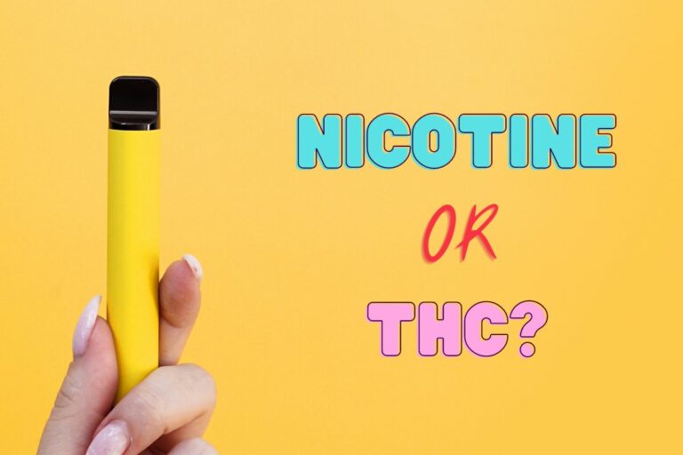 Nicotine or THC in an elf vape bar