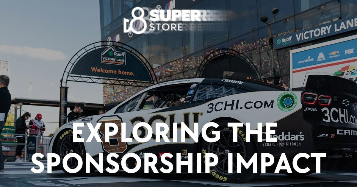 A description exploring the impact of 3chi sponsorship in NASCAR.