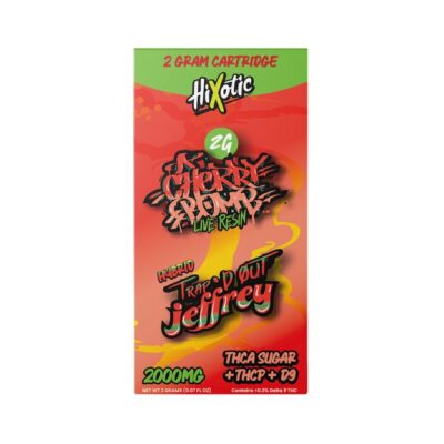 HiXotic Trap'd Out Jeffrey Vape Cartridges 2g Cherry Bomb